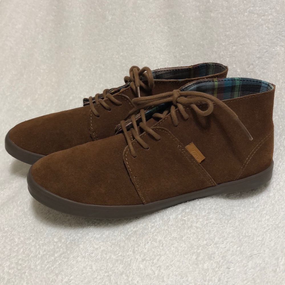 Suede leather vans size 8.5